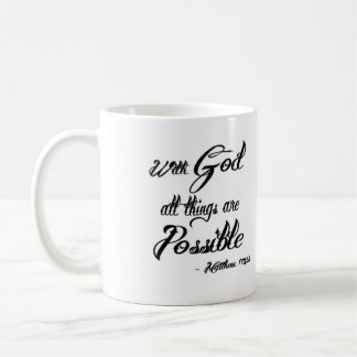 Con dios todas las cosas son taza posible