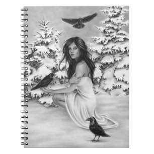 Con el cuaderno de los cuervos
