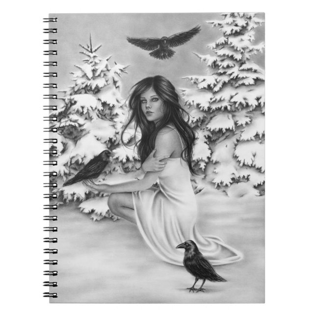 Con el cuaderno de los cuervos (Frente)