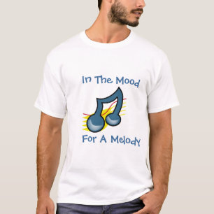 Con El Estado De Ánimo Para Una Camiseta De Melodí