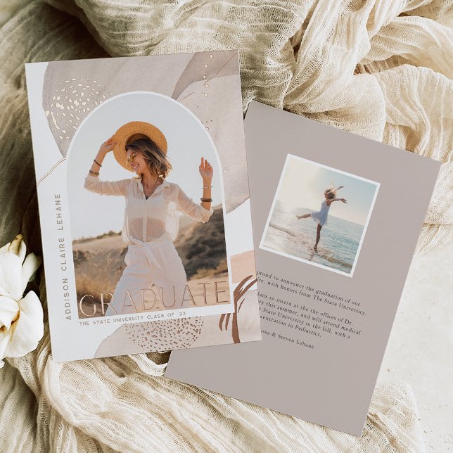 Con el flujo | Invitación de graduación de fotogra (Subido por el creador)