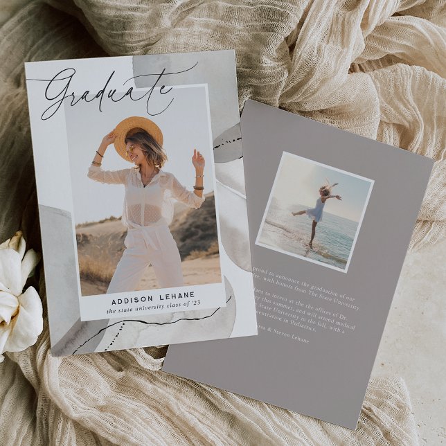 Con el flujo | Invitación de graduación de fotos (Subido por el creador)