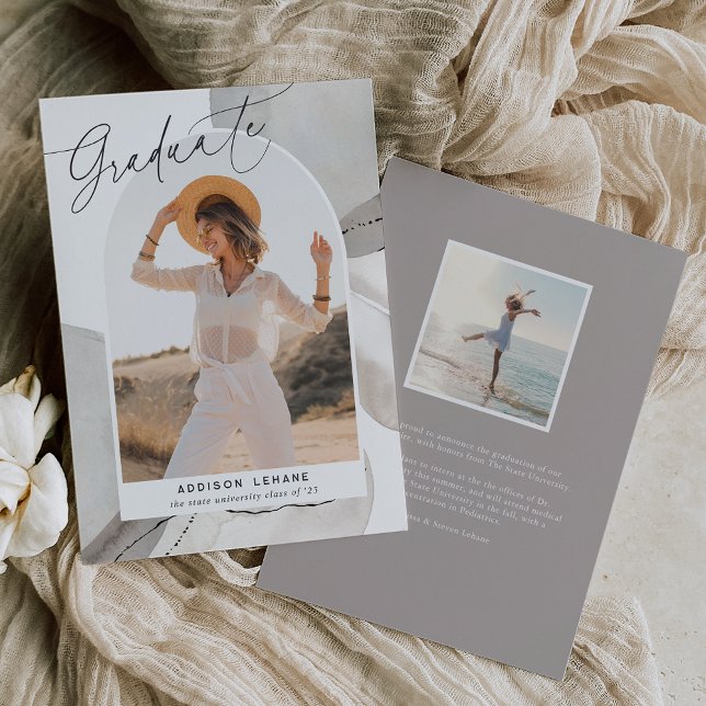 Con el flujo | Invitación de graduación de fotos (Subido por el creador)