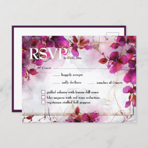 Con el menú Encanto de Fuchsia: acuarela