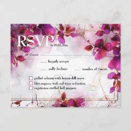 Con el menú Encanto de Fuchsia: acuarela