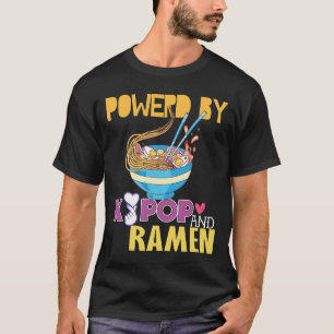 Con el poder del K-pop y Ramen Kpop Merch Camiseta