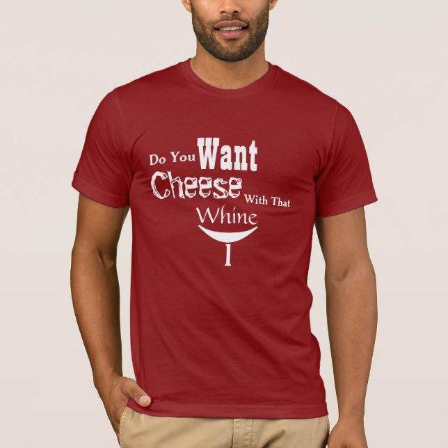 Con esa camiseta de vino para los hombres (Anverso)