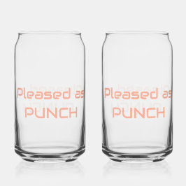 Con Forma De Lata Contento como Punch Puede Vaso