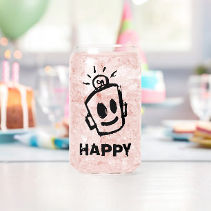 Con Forma De Lata Vaso feliz