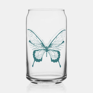 Con Forma De Lata Vaso Mariposa Puede