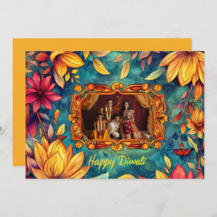 Con foto feliz Diwali