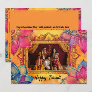 Con foto feliz Diwali
