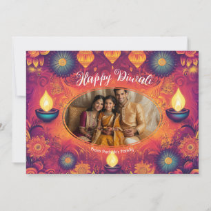 Con foto y texto personalizado tarjeta Lotus Light