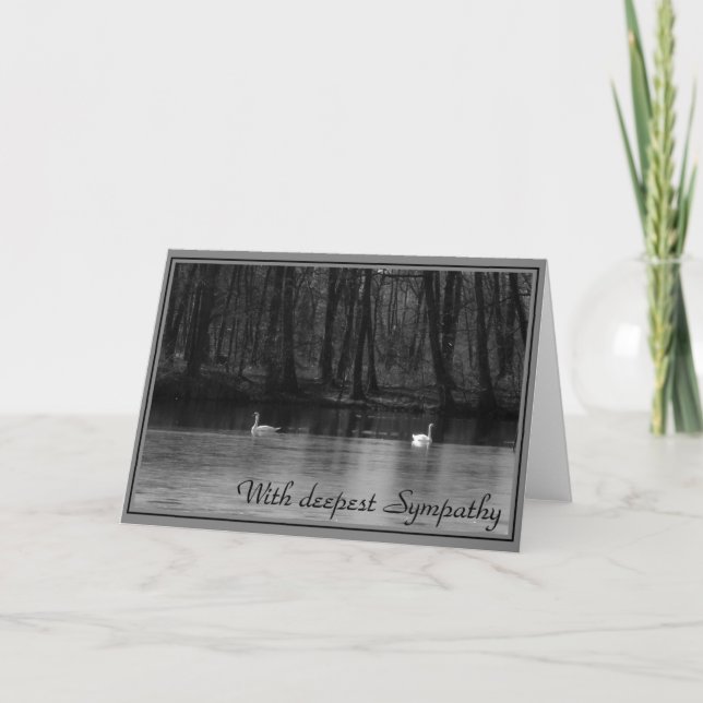 Con la condolencia más profunda - tarjeta de la (Anverso)