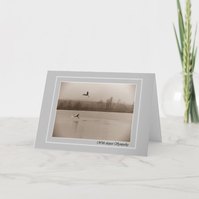 Con la condolencia más profunda - tarjeta del (Anverso)