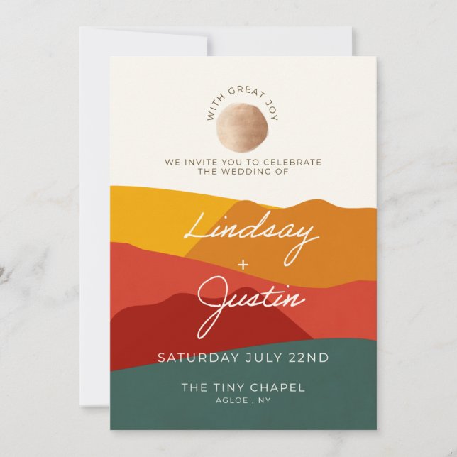 Con la invitación a la boda de la gran alegría (Anverso)