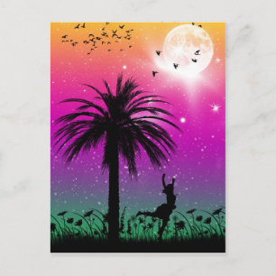 Con la postal de los pájaros