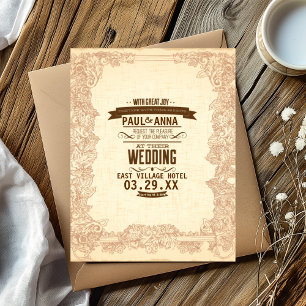 Con las invitaciones a la boda de la gran alegría
