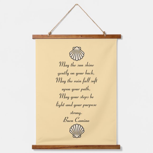 Con Marco De Madera Buen Camino: Tapiz Bendición (Anverso)