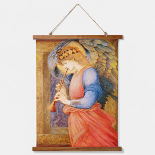 Con Marco De Madera Edward Burne-Jones Angel colgando tapiz
