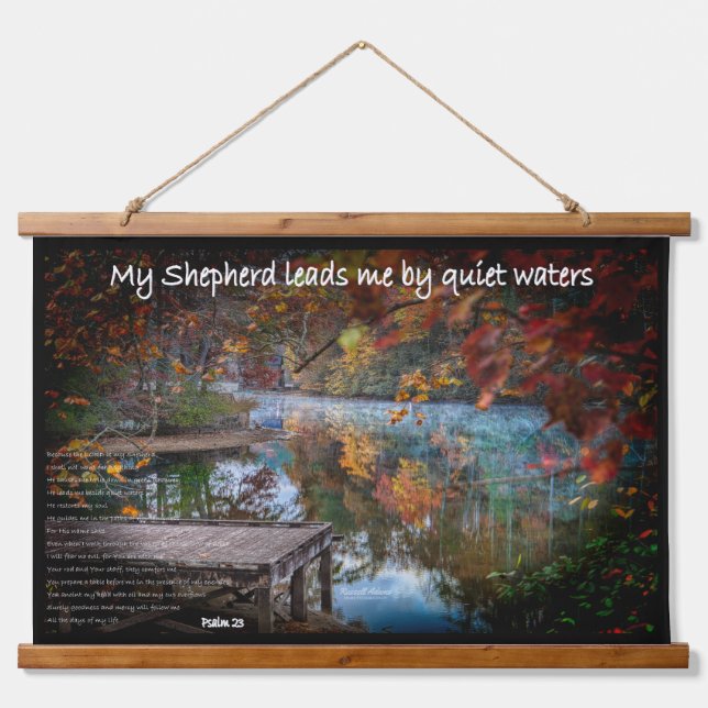 Con Marco De Madera El salmo 23 en un tapiz (Anverso )