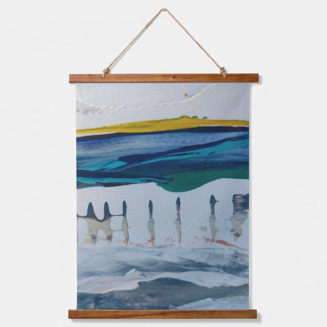 Con Marco De Madera Tapiz Abstract Marina Monticelli Art (Anverso)