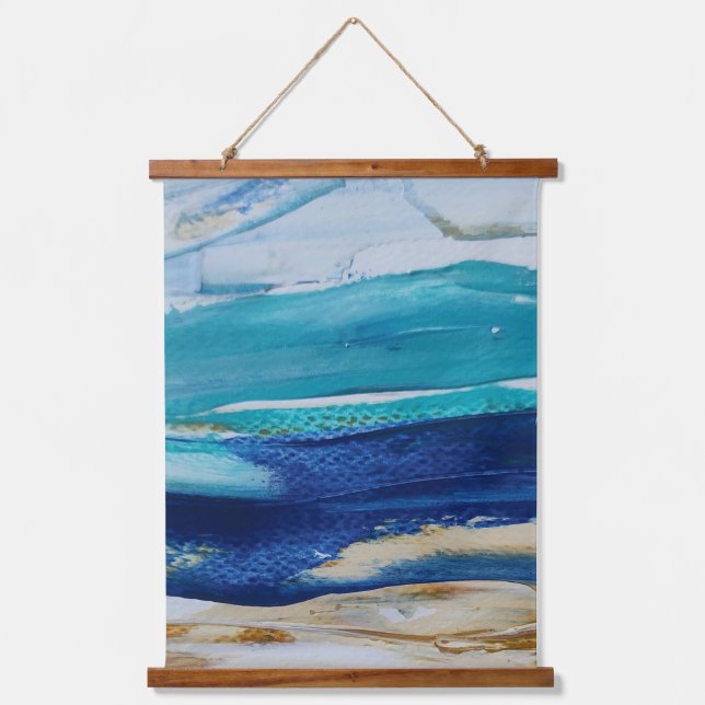 Con Marco De Madera Tapiz Blue Monticelli art  (Anverso)