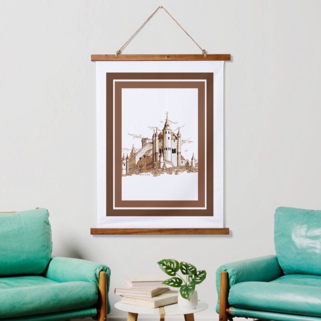 Con Marco De Madera Tapiz - Castillo Español (Sala de estar)