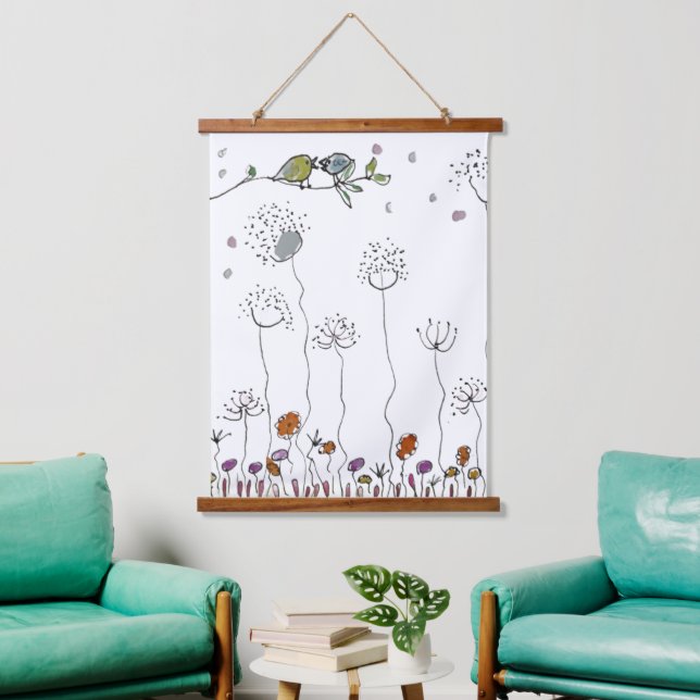 Con Marco De Madera Tapiz - Dos Pajaritos (Sala de estar)