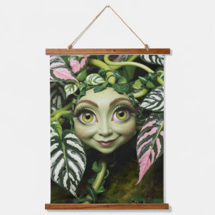 Con Marco De Madera Tapiz vegetal