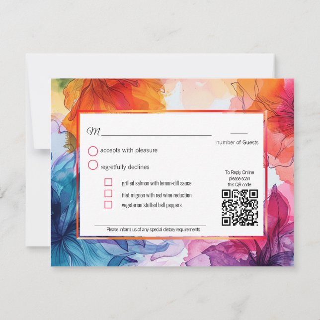 Con menú Anemone Dreamscape Boda (Reverso)