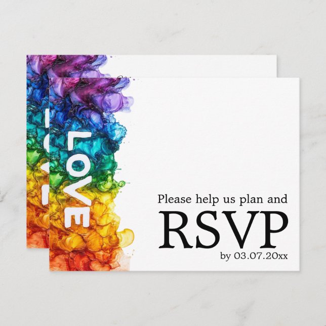 🌈 Con menú LGBTQ Pintado con boda de amor (Anverso / Reverso)