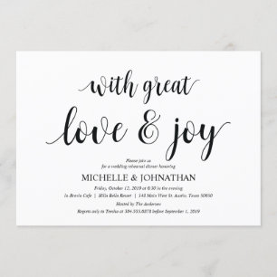 Con mucho amor, cartas de invitación para cenas en