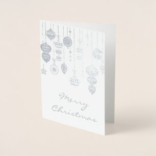 Con Relieve Metalizado Adornos Vintage Feliz Navidad tarjeta de estaño