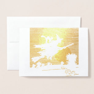 Con Relieve Metalizado BLOQUEAR EN UNA HABITACIÓN FELIZ Tarjeta DE Reliev