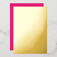 Boda rosa caliente | Invitación de color sólido ne