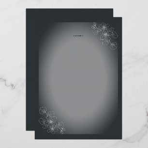 Con Relieve Metalizado Borrador de Batman Invitación