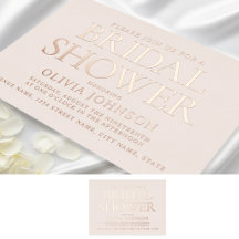 Chic Invitación de Despedida de Soltera Foto Rosa
