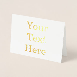 Con Relieve Metalizado Crea tu propia tarjeta de foil estándar de 5" x 7"