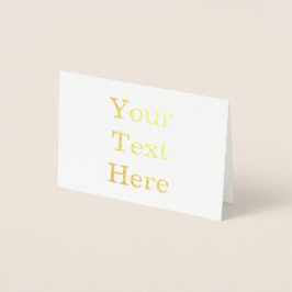 Con Relieve Metalizado Crea tu propia tarjeta de foil mini de 3,5" x 5"