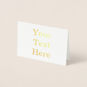 Con Relieve Metalizado Crea tu propia tarjeta de foil mini de 3,5" x 5"