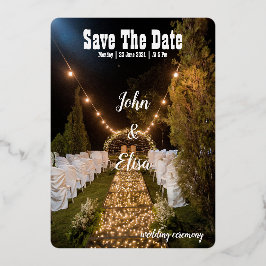 Con Relieve Metalizado cubierta de película elegante para invitación de b