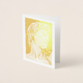 Con Relieve Metalizado David, después de Michelangelo... tarjeta de Relie