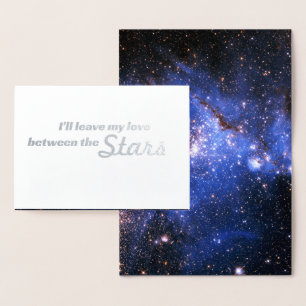 Con Relieve Metalizado Entre la tarjeta de estrellas