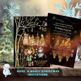 Con Relieve Metalizado Haz que diciembre sea inolvidable Invitación de pa