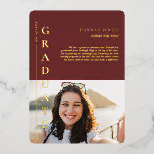 Con Relieve Metalizado Hechos divertidos   Moderna Invitación de fotograf