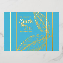 Invitación a la boda elegante