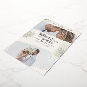 Con Relieve Metalizado Invitación a matrimonio A4 FLAYR A5