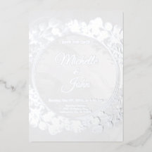 Invitación de Boda Floral Verde Signature