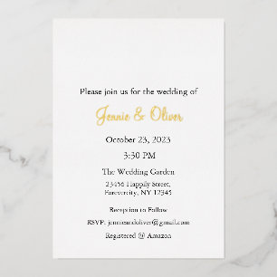 Con Relieve Metalizado Invitación de boda, Papelería de boda, Hoja, Encaj
